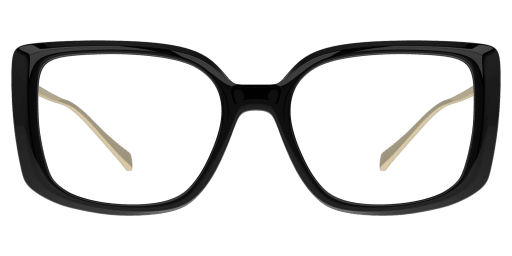 Unofficial 0UO2158 női fekete színű téglalap formájú szemüveg