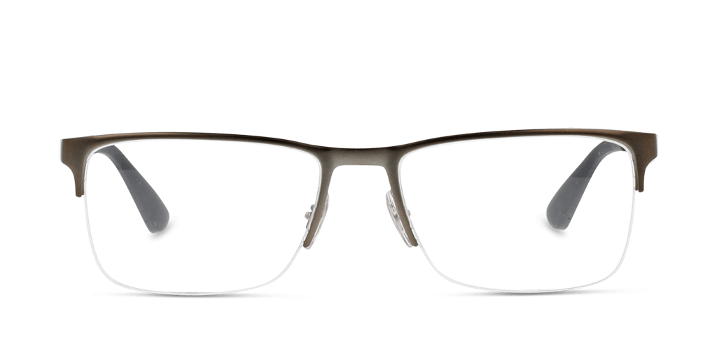 Ray-Ban RX6335 2855 férfi ezüst színű téglalap formájú szemüveg