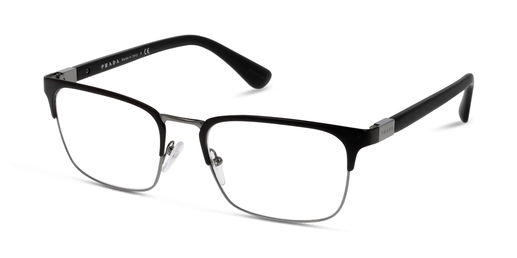 Prada PR 54TV férfi fekete színű téglalap formájú szemüveg