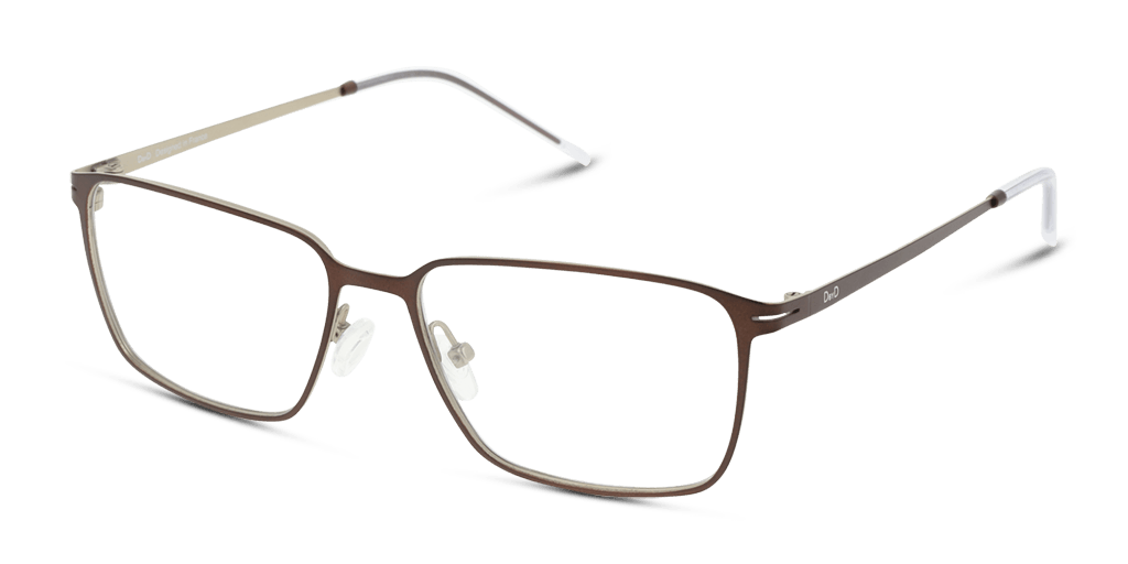 DbyD DBOM9027 férfi barna színű téglalap formájú szemüveg