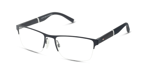 Tommy Hilfiger TH 1905 FLL férfi kék színű téglalap formájú szemüveg