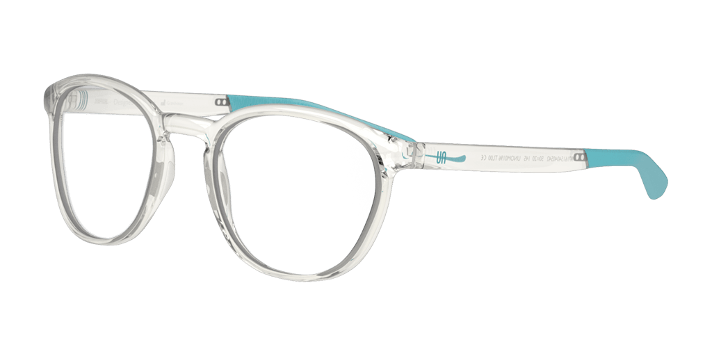 Unofficial UNOM0196 TL00 férfi átlátszó színű pantó formájú szemüveg