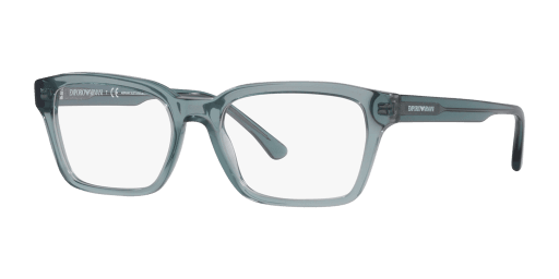 Emporio Armani EA3192 férfi átlátszó színű téglalap formájú szemüveg