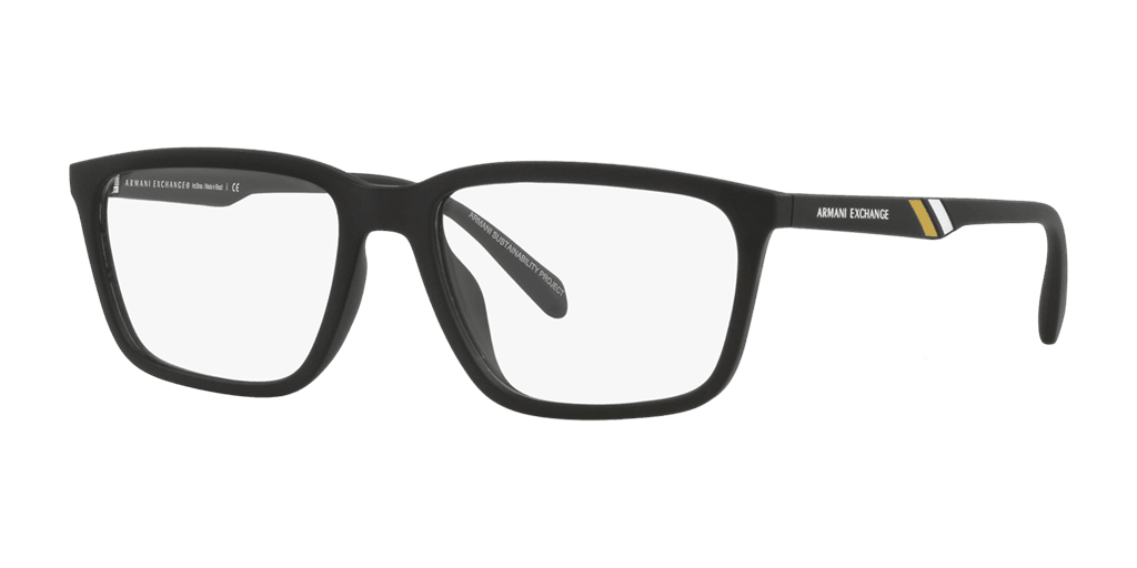 Armani Exchange 0AX3089U férfi fekete színű négyzet formájú szemüveg