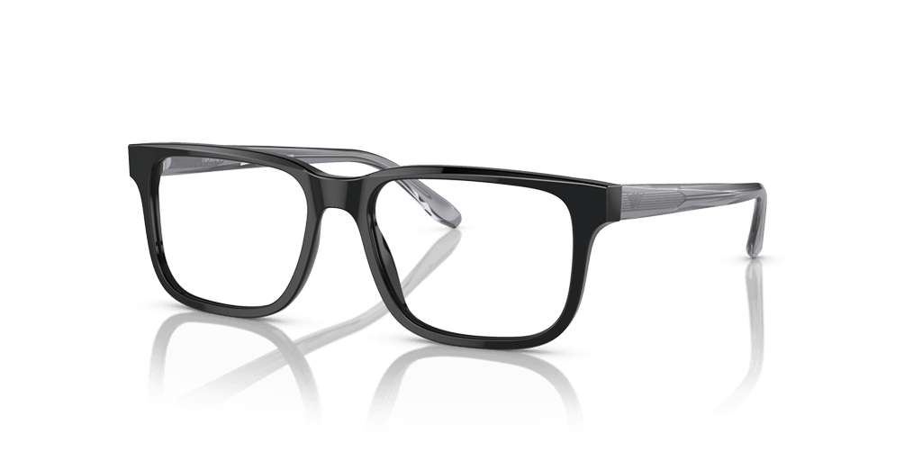 Emporio Armani 0EA3218 férfi fekete színű téglalap formájú szemüveg