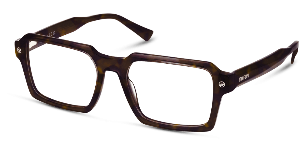 Unofficial 0UO2160 férfi havana színű téglalap formájú szemüveg
