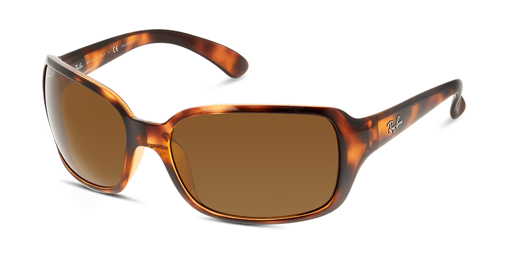 Ray-Ban RB4068 642/57 női havana színű téglalap formájú napszemüveg