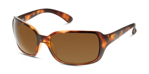 Ray-Ban RB4068 642/57 női havana színű téglalap formájú napszemüveg