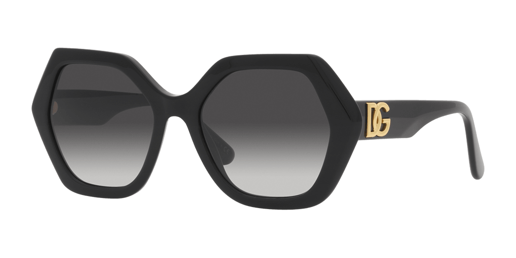 Dolce and Gabbana DG4406 501/8G női fekete színű különleges formájú napszemüveg