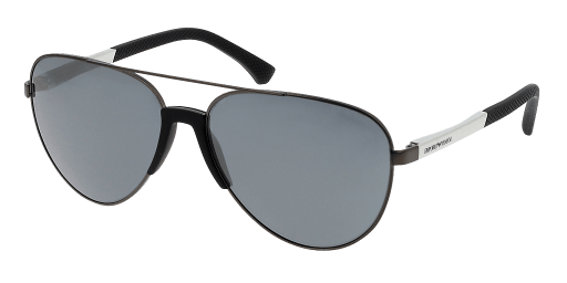Emporio Armani EA2059 30106G férfi szürke színű pilóta formájú napszemüveg