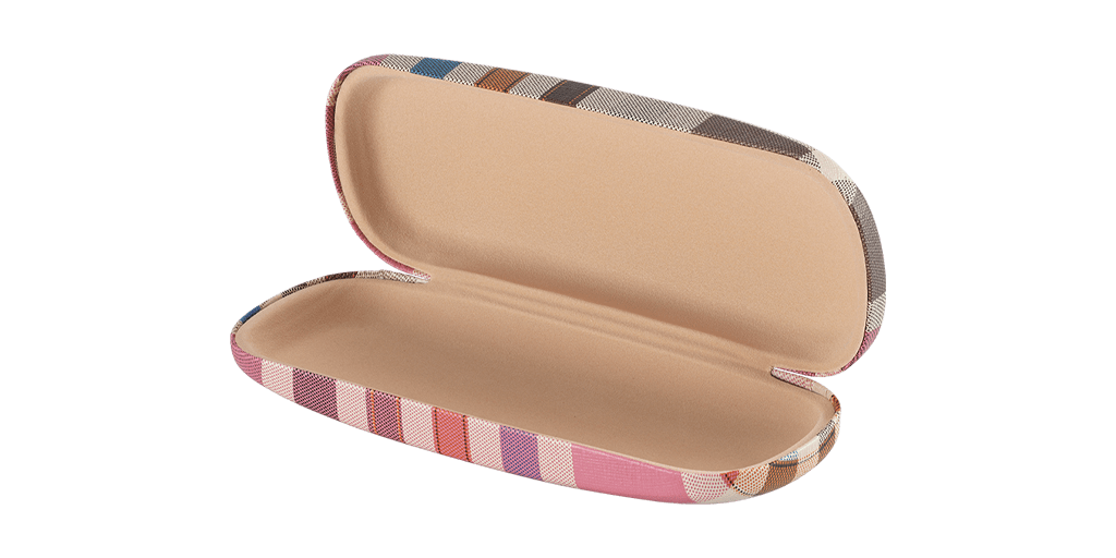 Vision Express Barna kockás szemüvegtok uniszex kiegészítő