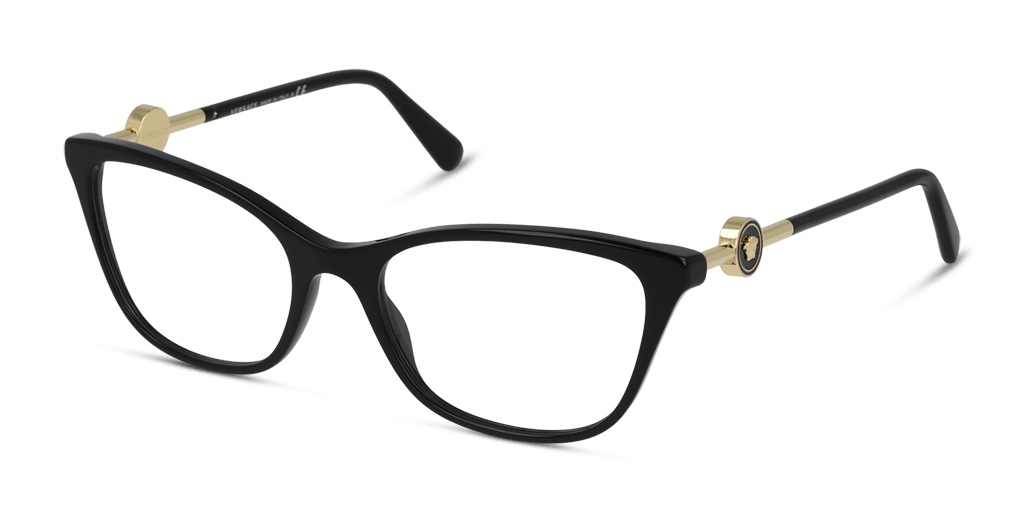 Versace VE3293 GB1 női fekete színű macskaszem formájú szemüveg