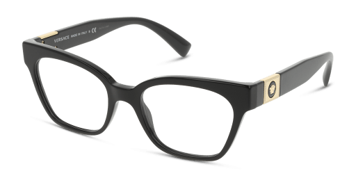Versace VE3294 női fekete színű macskaszem formájú szemüveg