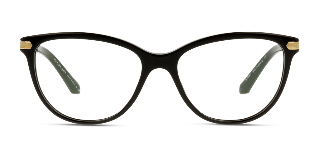 Burberry BE2280 3001 női fekete színű téglalap formájú szemüveg