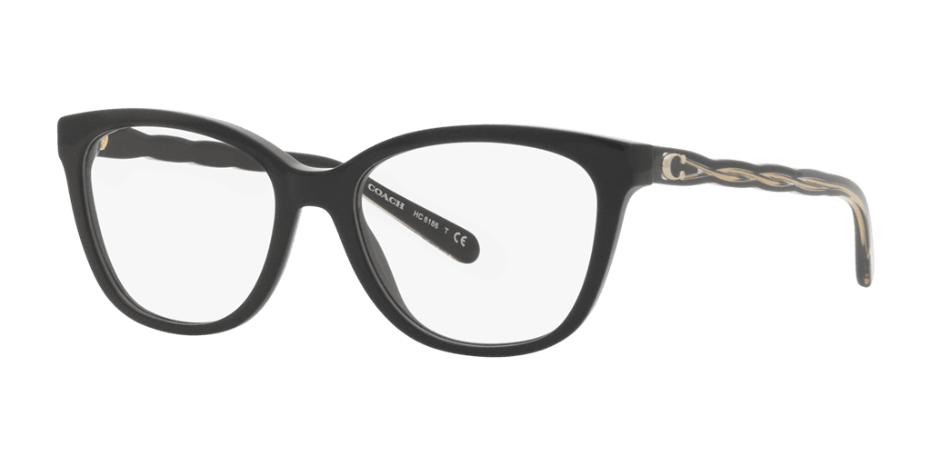 Coach HC6186 5002 női fekete színű négyzet formájú szemüveg