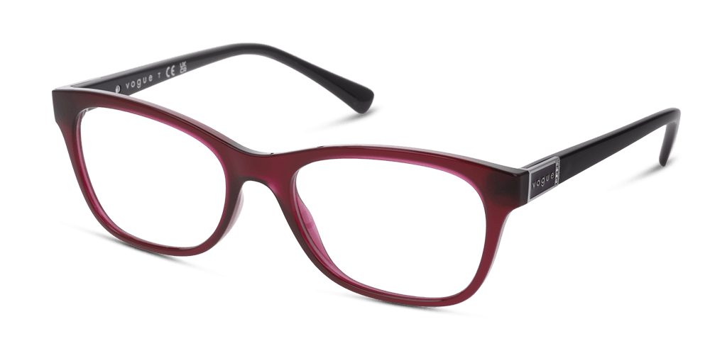 VOGUE VO5424B 2989 női átlátszó színű négyzet formájú szemüveg