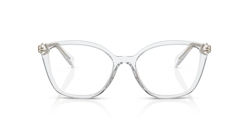 Prada 0PR 02ZV női transzparens színű macskaszem formájú szemüveg