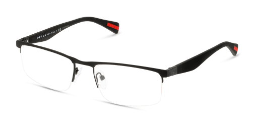 Prada Linea Rossa PS 52FV DG01O1 férfi fekete színű téglalap formájú szemüveg