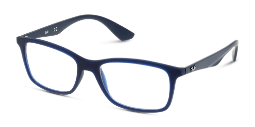 Ray-Ban RX7047 férfi kék színű téglalap formájú szemüveg