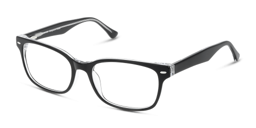 Unofficial UNOM0012 BT00 férfi fekete színű téglalap formájú szemüveg