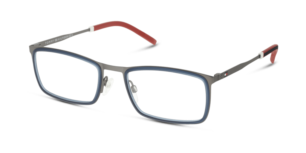 Tommy Hilfiger TH 1844 férfi kék színű téglalap formájú szemüveg