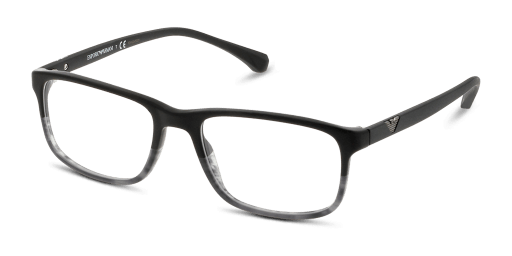 Emporio Armani EA3098 5566 férfi fekete színű téglalap formájú szemüveg