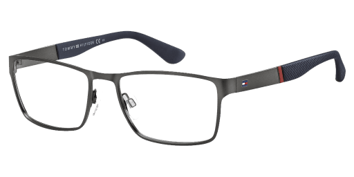 Tommy Hilfiger TH 1543 R80 férfi szürke színű téglalap formájú szemüveg