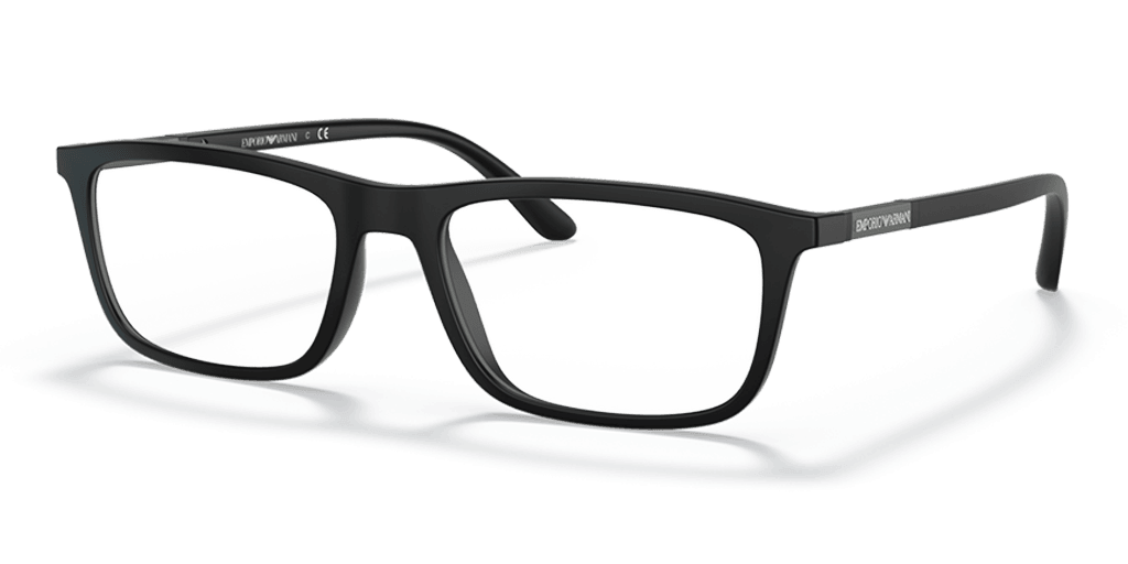 Emporio Armani 0EA4160 férfi fekete színű téglalap formájú szemüveg