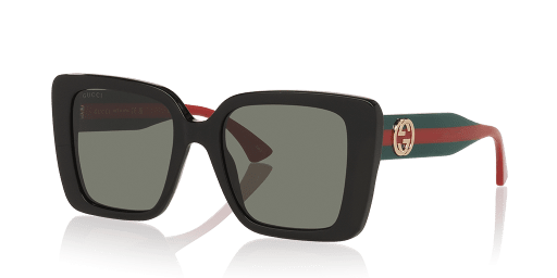 GUCCI GG1861S-001 női fekete színű téglalap formájú napszemüveg