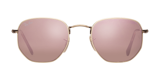 Ray-Ban RB3548N 001/Z2 férfi arany színű hatszögletű formájú napszemüveg