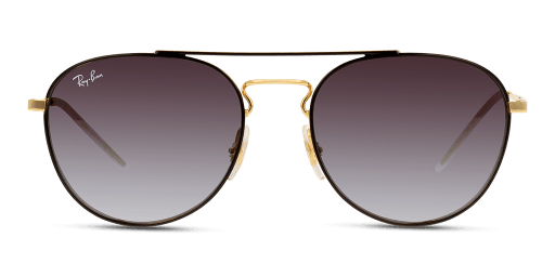 Ray-Ban RB3589 90548G férfi arany színű négyzet formájú napszemüveg