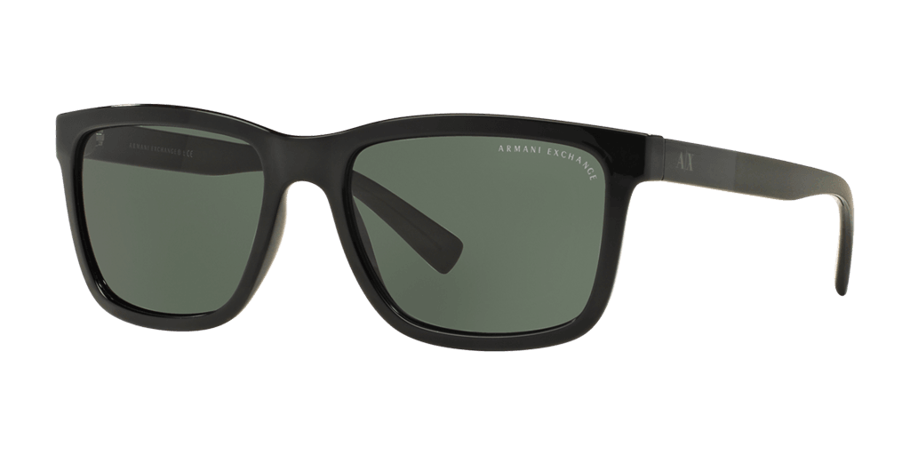 Armani Exchange 0AX4045S férfi fekete színű téglalap formájú napszemüveg