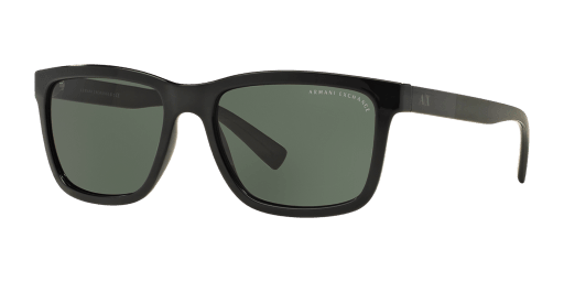 Armani Exchange 0AX4045S férfi fekete színű téglalap formájú napszemüveg