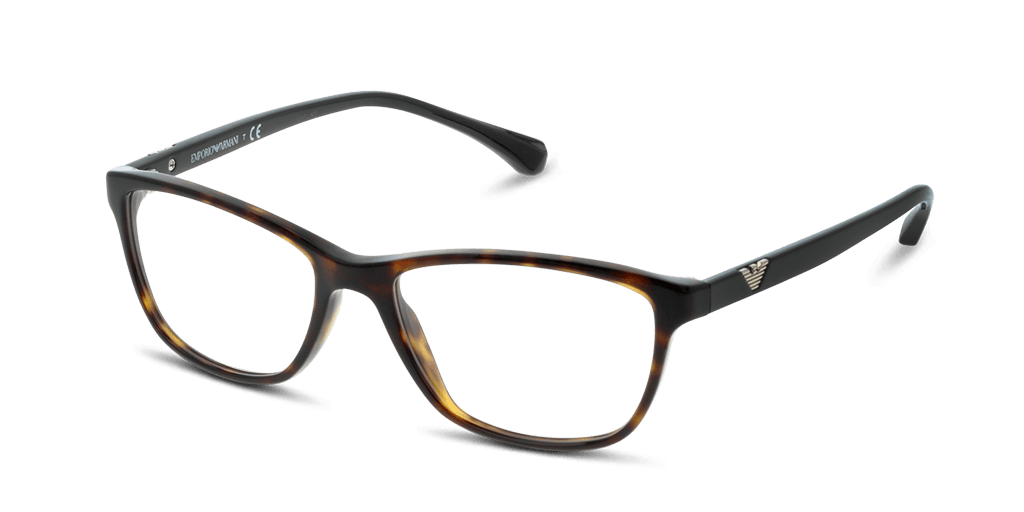 Emporio Armani EA3099 női havana színű téglalap formájú szemüveg