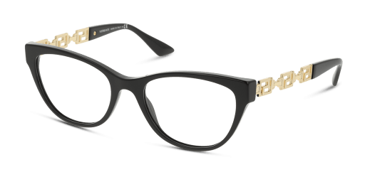 Versace VE3292 GB1 női fekete színű pantó formájú szemüveg