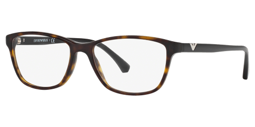 Emporio Armani 0EA3099 női havana színű téglalap formájú szemüveg