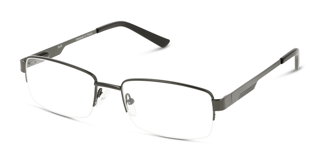 DbyD DBBM10 férfi szürke színű téglalap formájú szemüveg