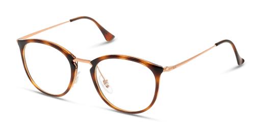 Ray-Ban RX7140 5687 férfi havana színű pantó formájú szemüveg
