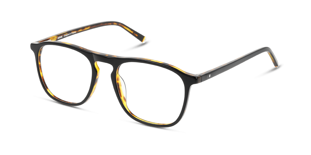 Unofficial UNOM0129 BB00 férfi fekete színű téglalap formájú szemüveg