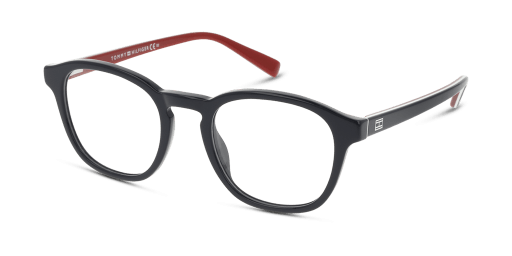 Tommy Hilfiger TH 1858/RE férfi kék színű különleges formájú szemüveg