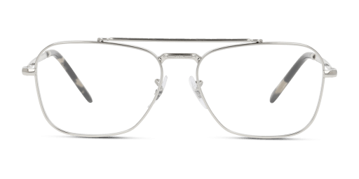 Ray-Ban RX3636V 2501 férfi ezüst színű téglalap formájú szemüveg