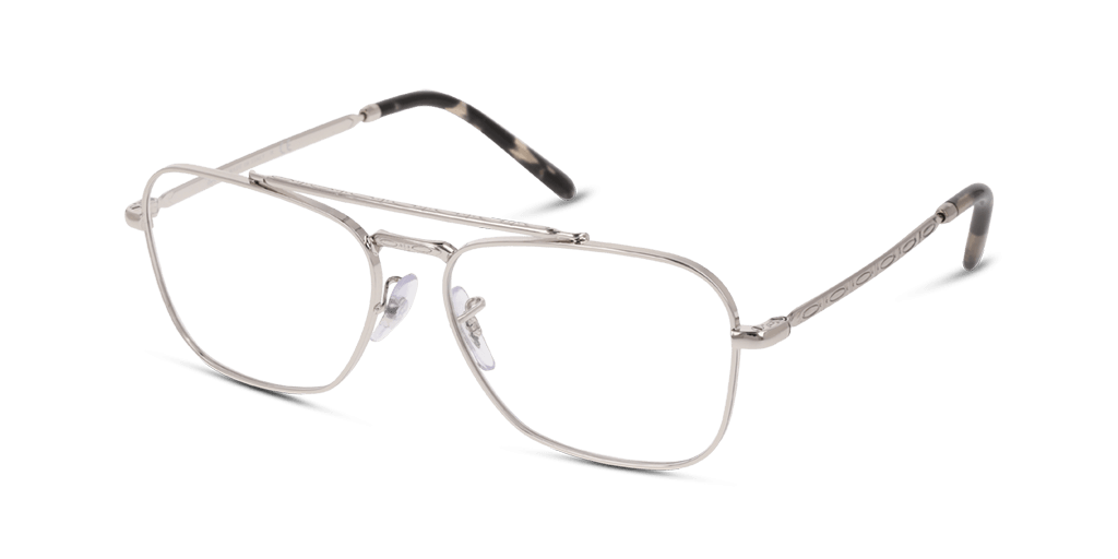 Ray-Ban RX3636V 2501 férfi ezüst színű téglalap formájú szemüveg