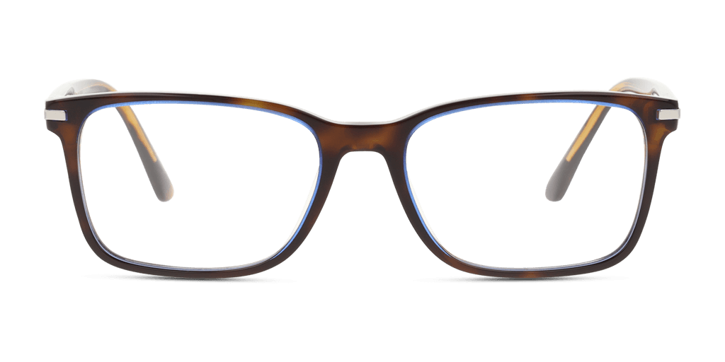 Prada PR 14WV ZXH1O1 férfi havana színű téglalap formájú szemüveg