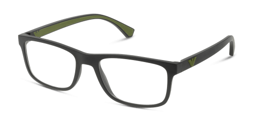 Emporio Armani EA3147 5042 férfi fekete színű téglalap formájú szemüveg