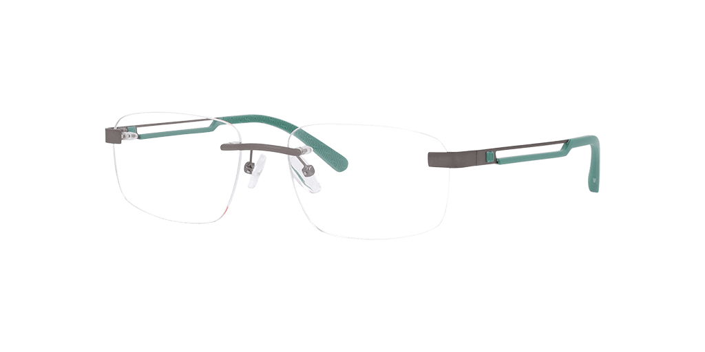 Unofficial 0UO1194 férfi szürke színű téglalap formájú szemüveg