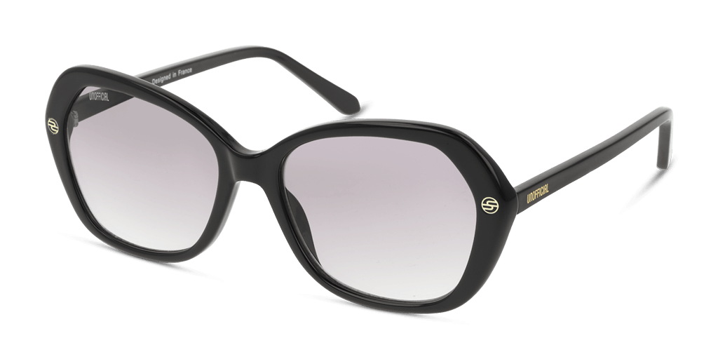 Unofficial UNSF0163 BBG0 női fekete színű mandula formájú napszemüveg