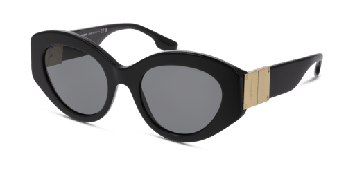Burberry BE4361 300187 női fekete színű macskaszem formájú napszemüveg