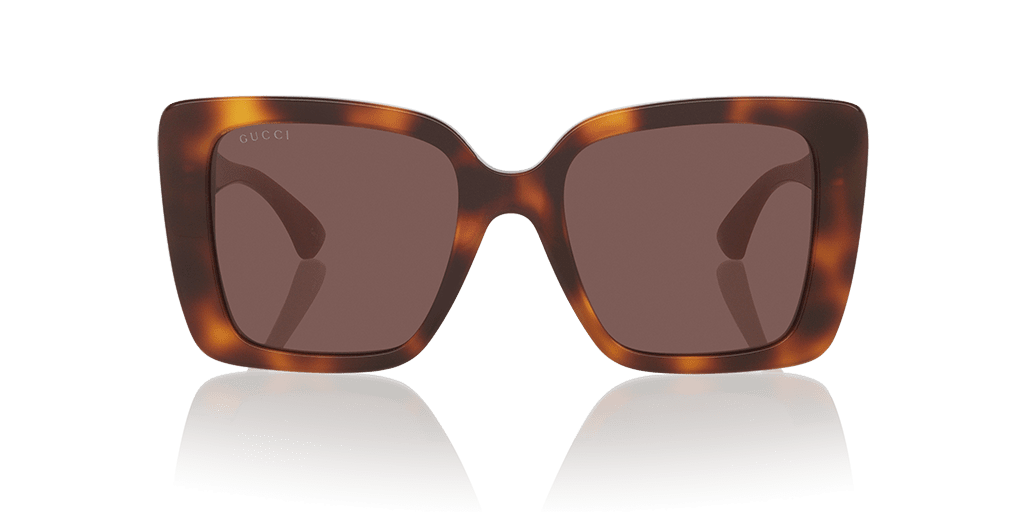 GUCCI GG1861S-002 női havana színű téglalap formájú napszemüveg