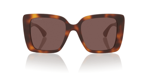 GUCCI GG1861S-002 női havana színű téglalap formájú napszemüveg