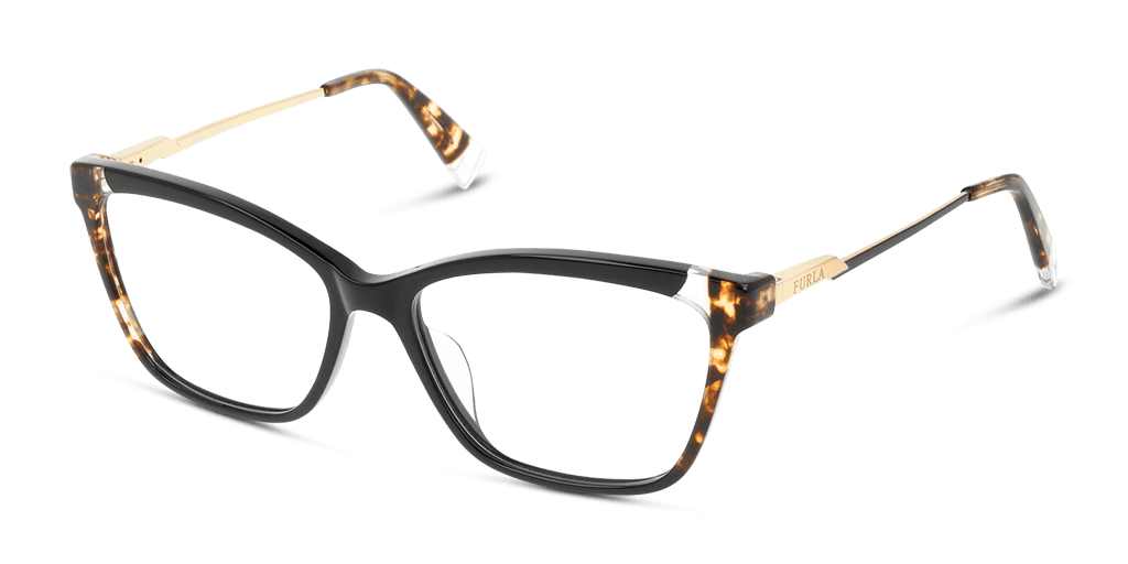 Furla VFU293 700Y női fekete színű macskaszem formájú szemüveg